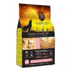 Ambrosia Grain Free Growth For All Breeds Chicken & Fresh Fish 6kg