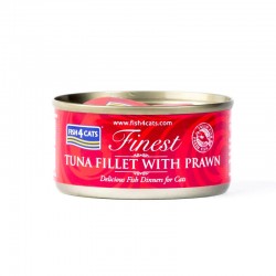 Fish4cats Finest Tuna Fillet with Prawn 70g