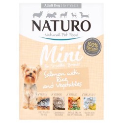 Naturo Dog Mini Salmon with Rice and Vegetables 150g