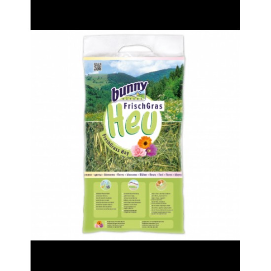 Bunny Nature Fresh Grass Hay Χόρτο Για Κουνέλια Και Τρωκτικά Με Άνθη 500 gr