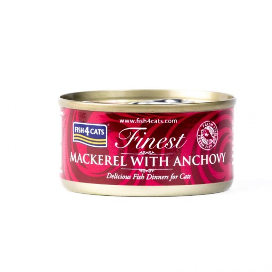 Fish4cats Finest Mackerel And Anchovy Can 70g 