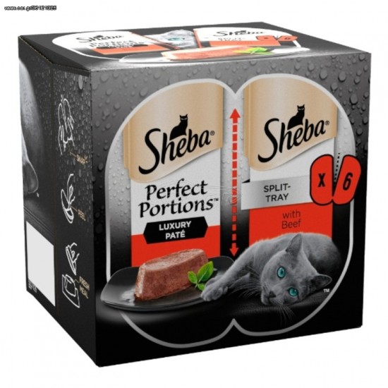 SHEBA PERFECT PORTIONS Beef Pate 6X37,5gr