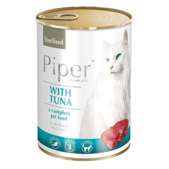 Piper Sterilised Tuna complete food for cats 400gr