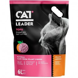 CAT LEADER TOFU Clumping Cat Litter Peach Aroma 3.1kg/6L