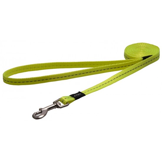 Rogz Dog Lead Classic Small Dayglow Yellow