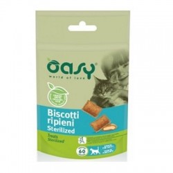 Oasy Gatto Biscotti Ripieni Sterilized- Snack 60g..