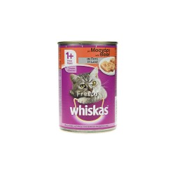 Whiskas τροφή γάτας με μοσχάρι σε πατέ 400gr