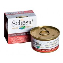 Schesir Tuna and Ox With Rice In Water 85g