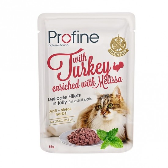 Profine grain free with turkey for adult cats 85g