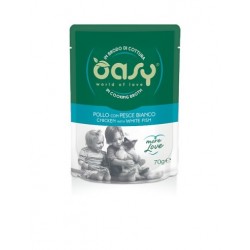 Oasy Adult Chicken with White Fish 70g