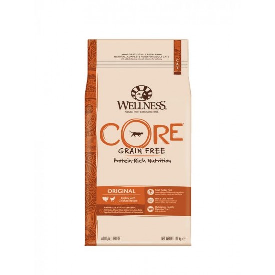 Wellness Core Adult Original Γαλοπούλα & Κοτόπουλο 1.75kg