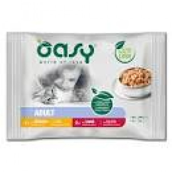 Oasy Wet Cat Adult with fresh animals