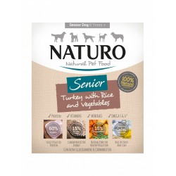 Naturo Senior Dog Turkey and Rice with Vegetable 400g