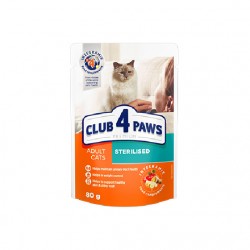 Club 4 Paws Sterilised with Beef in Jelly 80g