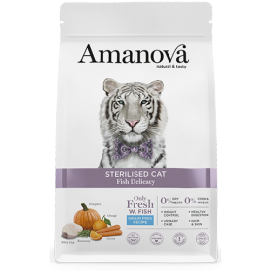 Amanova Grain Free Sterilised Cat Fish Delicacy 1,5kg