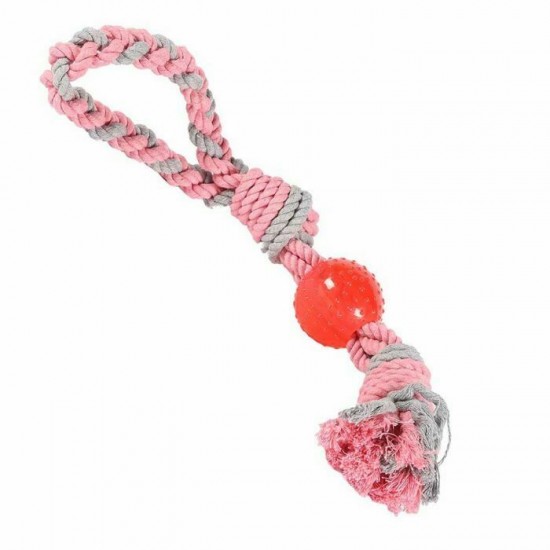 Happy Pet Little Rascals Rope & Ball Tugger Large 40cm..