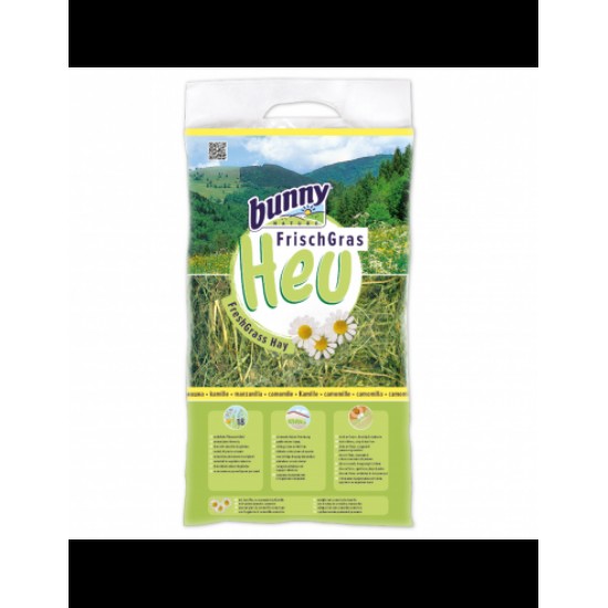 Bunny Nature Fresh Grass Hay Χόρτο Για Κουνέλια Και Τρωκτικά Με Χαμομήλι 500 g