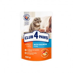 Club 4 Paws with Salmon in jelly for adult cats 100g