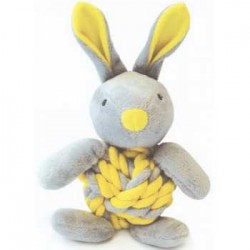 Happypet little rascals knottie bunny yellow..