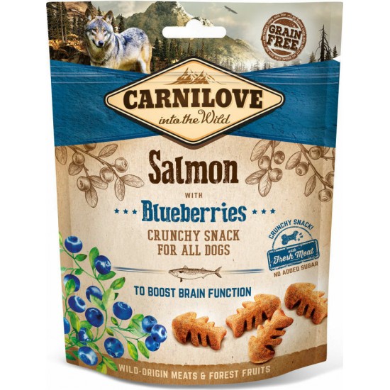 Carnilove Dog Treats Crunchy Salmon with Blueberries 200g