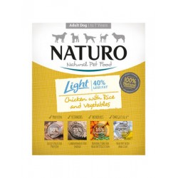 Naturo Adult Dog Tray LIGHT Chicken, Rice & Veg 400g 