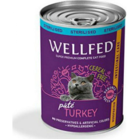 Wellfed Cat Intestinal Γαλοπούλα 400gr