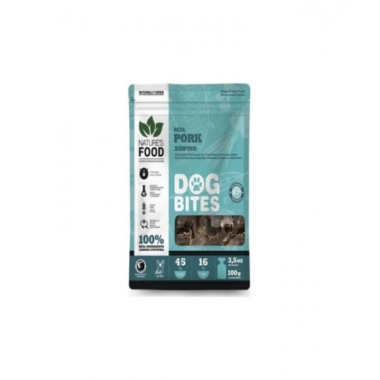 Nature's  Food Dog Bites Pork 100gr