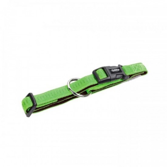 Obojek nylon soft Grip 25-35 cm/15 mm zelený..