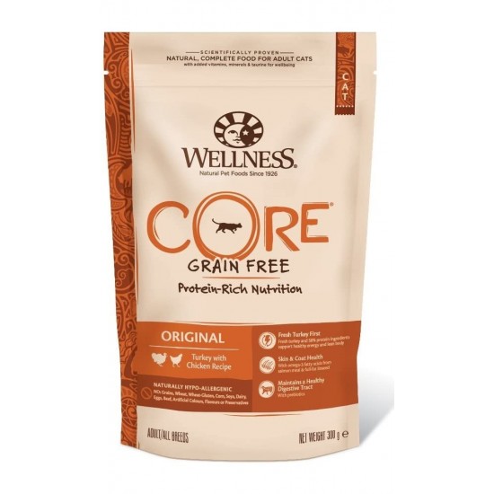 Wellness Core Grain Free Γαλοπούλα με Κοτόπουλο 300g