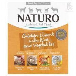 Naturo Adult Dog chicken lamb & rice with vegetables 400g