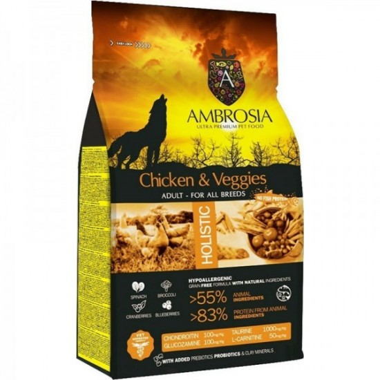 AMBROSIA GRAIN FREE ADULT CHICKEN & VEGIES 2kg