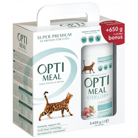 Optimeal Super Premium Sterilised Turkey & Oat 2x650g