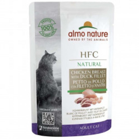 ΑLMO NATURE RAW PACK CHICKEN WITH DUCK 55G