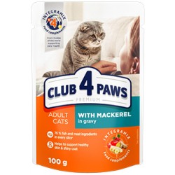 Club4Paws Premium Adult Cat Mackerel 100g