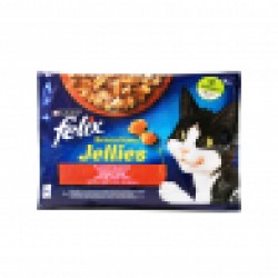 Felix τροφή γάτας sensations jellies με βοδινό & κοτόπουλο σε ζελέ