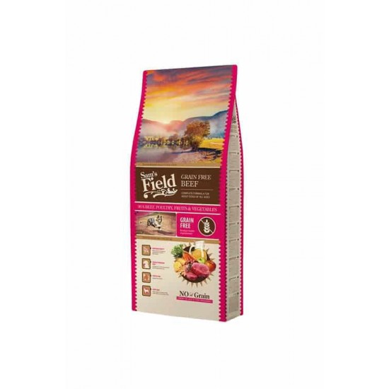 SAM'S FIELD GRAIN FREE BEEF 2,5KG