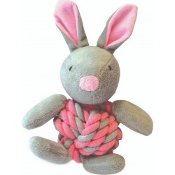 Happypet little rascals knottie bunny pink..