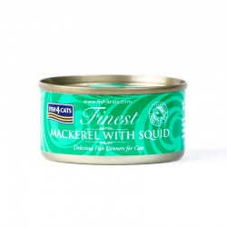Fish4cats Finest Mackerel And Squid Can 70g 