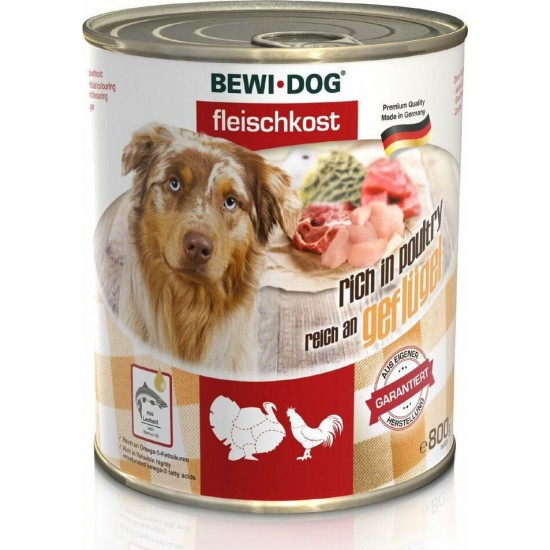 Bewi Dog Κονσέρβα Πουλερικά 800gr