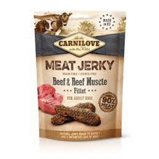 Carnilove Dog Jerky Beef with Beef Muscle Fillet 100g