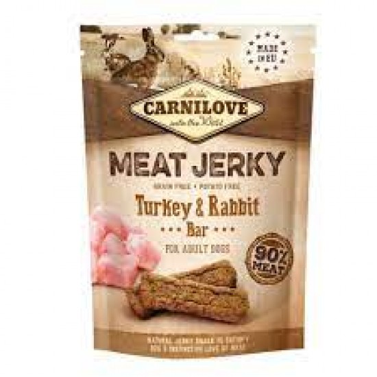 Carnilove Dog Jerky Rabbit & Turkey Bar 100g