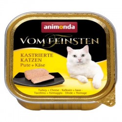 Animonda Vom Feinsten Castrated Cats Turkey & Cheese 100g