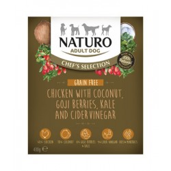 Naturo Adult Dog Tray Chef's Selection GRAIN-FREE Chicken 400g