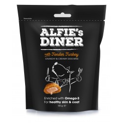Alfie's Diner Dog Treats With Tender Turkey 100g