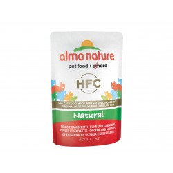 ALMO NATURE HFC NATURAL WET CAT POUCH - CHICKEN & SHRIMPS 55G