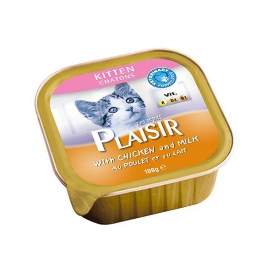 Plaisir Kitten Pate with Chicken & Milk 100g