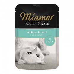 Miamor Ragout Royale Κοτόπουλο και σολωμός 100g