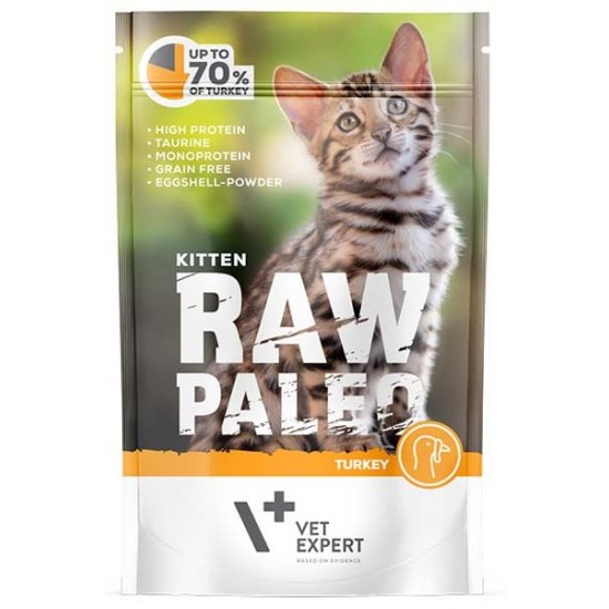 VetExpert Raw Paleo Kot Kitten Turkey 100g