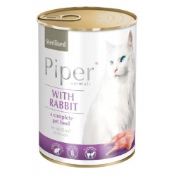 Piper Sterilised Rabbit complete food for cats 400gr