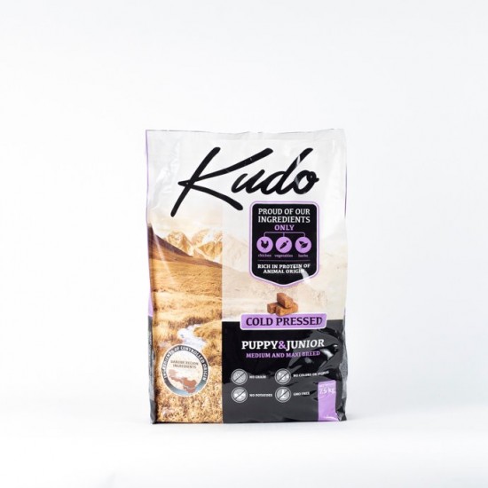 Kudo Puppy Junior Medium & Maxi Breed Chicken 7,5kg